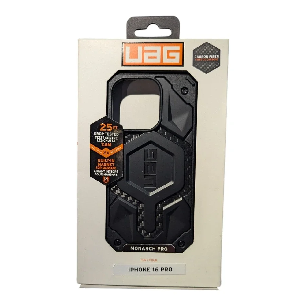 G8-P UAG Monarch Pro Case W MagSafe For Apple iPhone 16 Pro Black Carbon Fiber ⬇